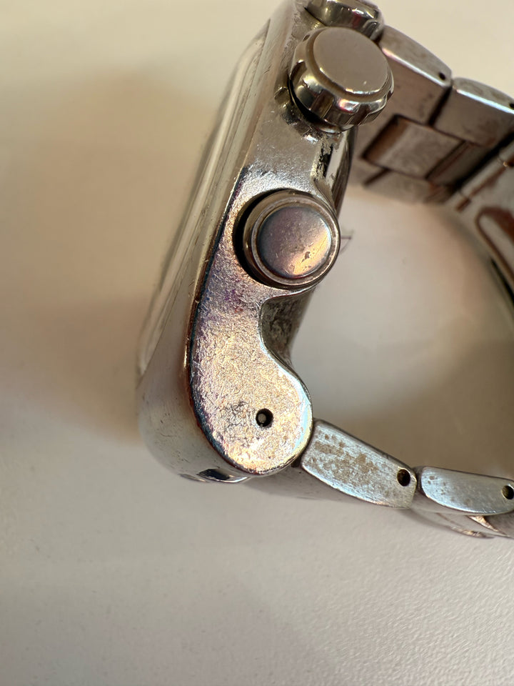 SWATCH 47 mm Panda Butterfly Clasp Wristwatch