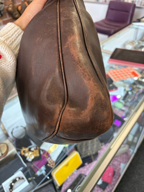 Gucci Bamboo Top Handle Leather Hand Bag Vintage