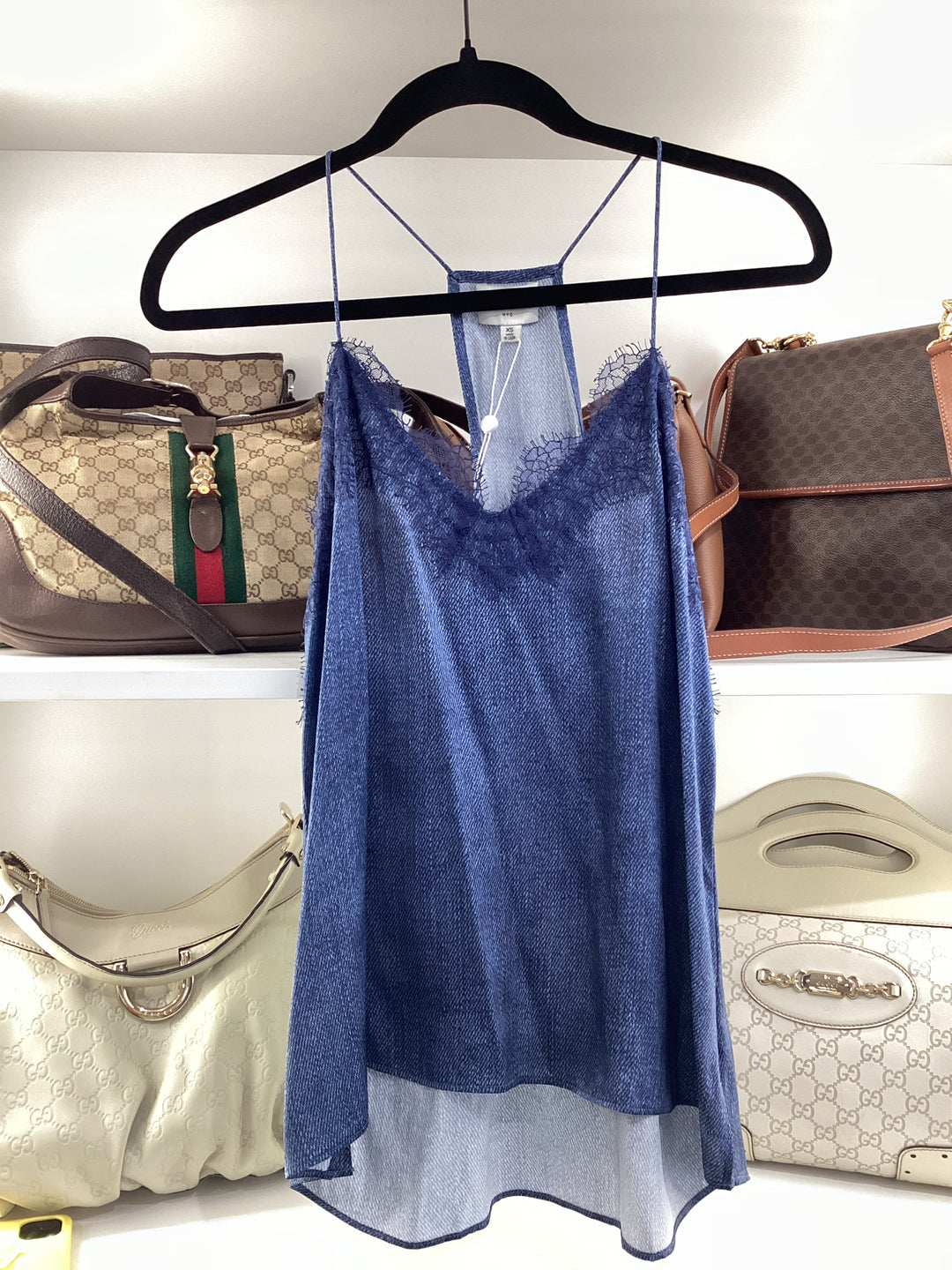 NWT Cami Racerback Camisole w/ Lace Sz XS