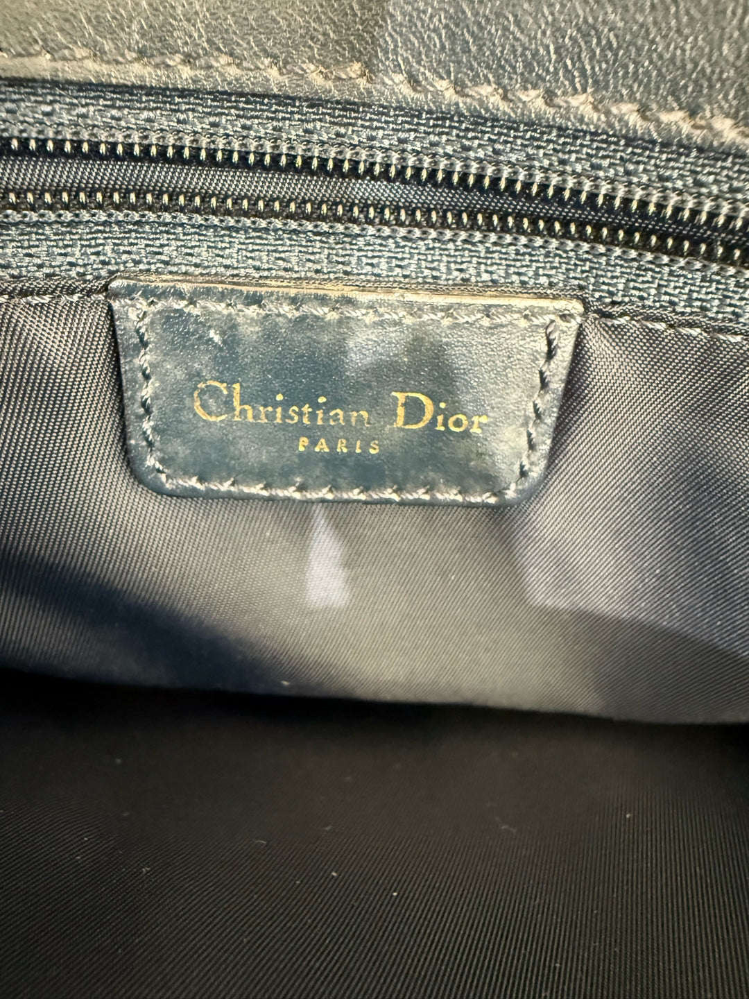 Vintage Christian Dior Trotter Monogram Mini Tote Designer Bag