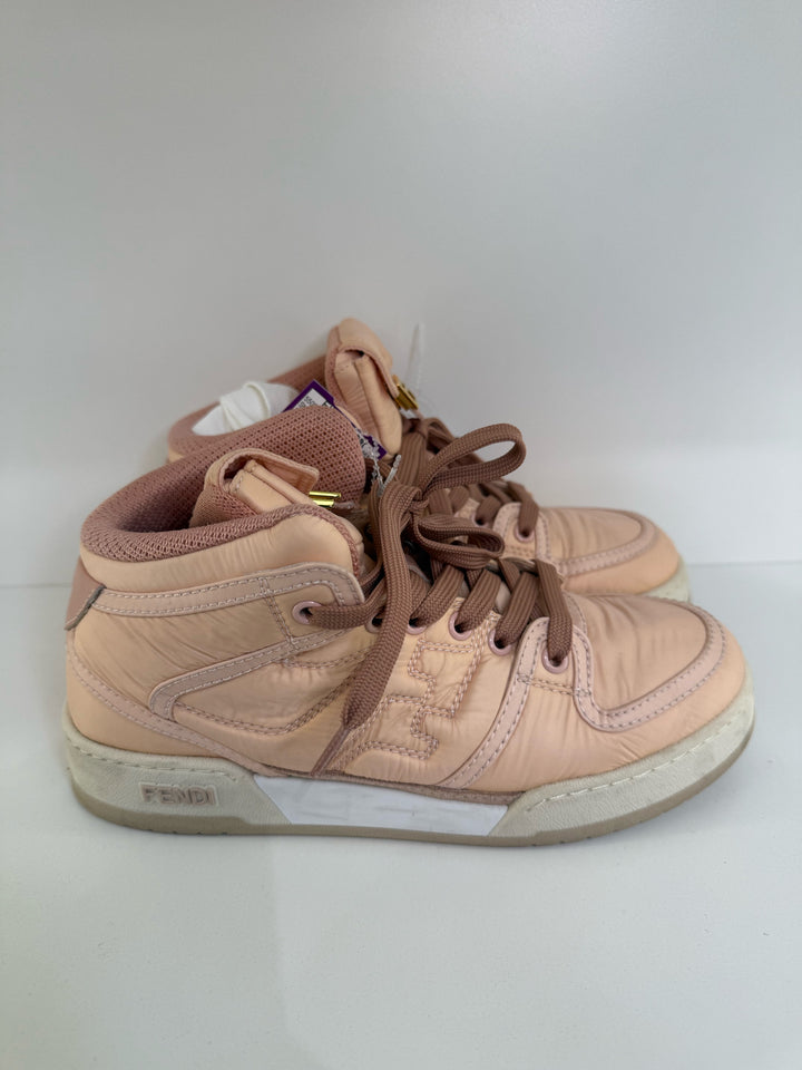 Fendi Nylon HighTop Baguette Pocket Shoes Sz 37