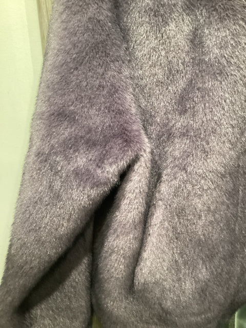 Chic Lavender Faux Fur Coat Jacket. Size M/L
