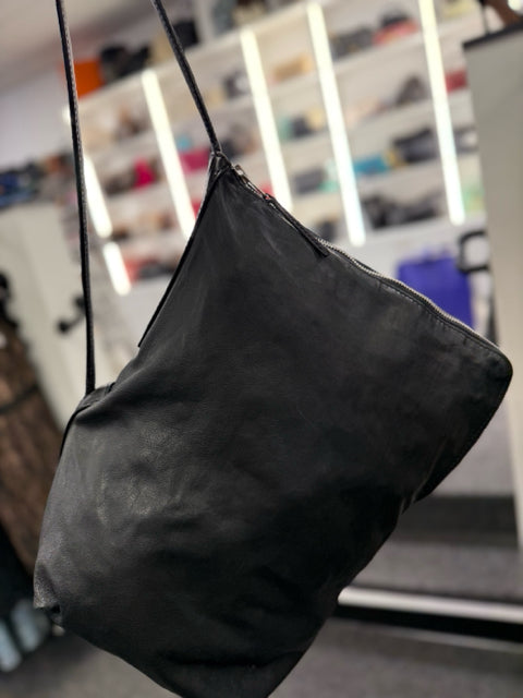 Rick Owens Black Leather Bag Designer