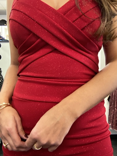 EMERALD SUNDAE Sz S Red BodyCon Dress