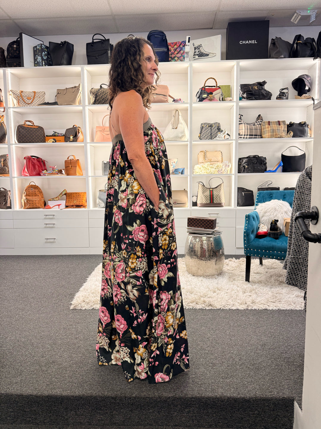 Zimmerman Silk Printed Maxi Dress Sz S