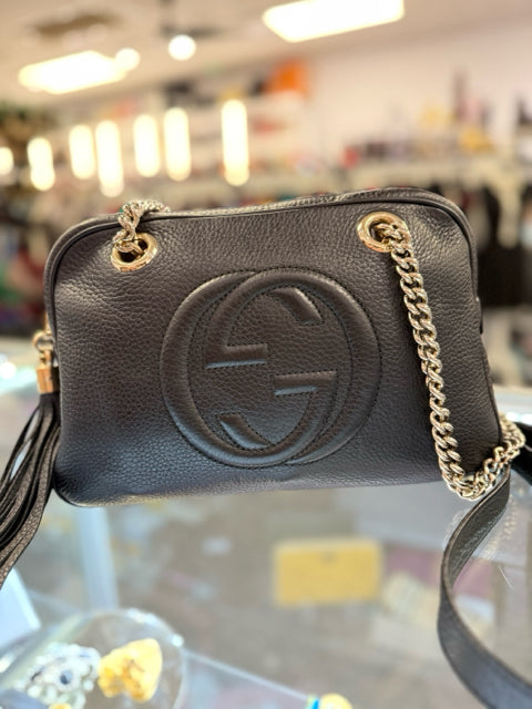 Gucci Soho Chain Shoulder Bag w Tassel Dustbag Designer Bag