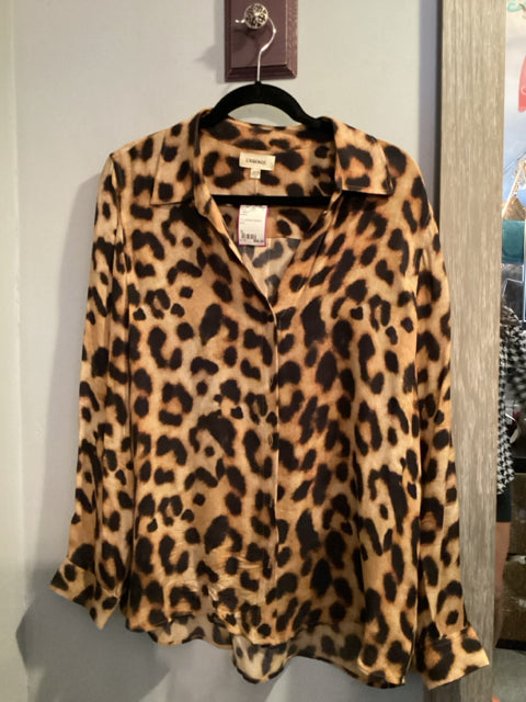 XL L'Agence Leopard Blouse
