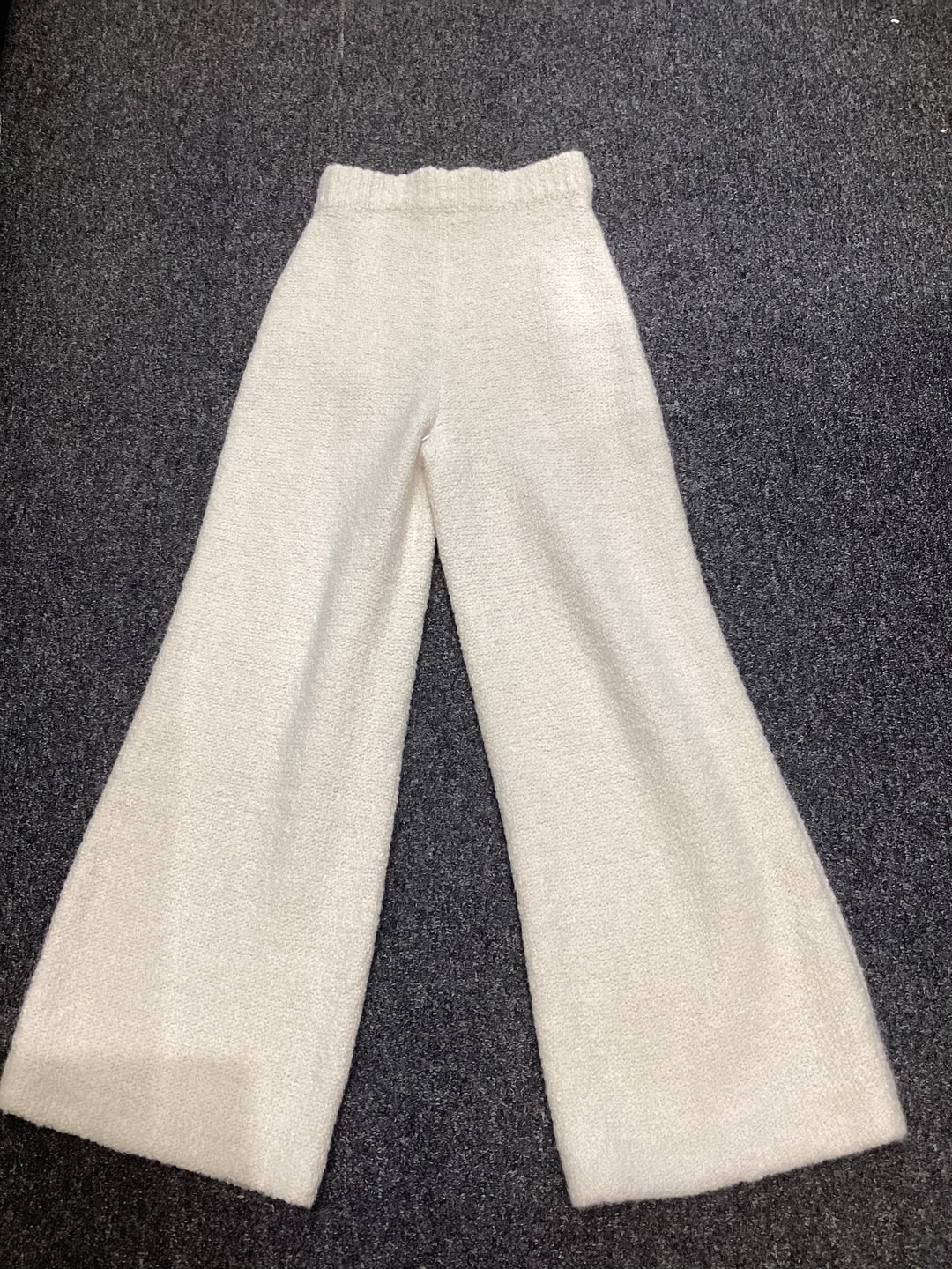 Chanel High Waist Straight Leg Cashmere/ Wool Pant Sz 34