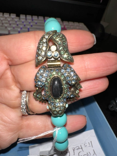 Heidi Daus Adorend Frog Bracelet