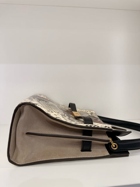 Pre Owned Tory Burch by Lee Radsiwill Snakeskin Satchel Hand Bag W/ Dustbag