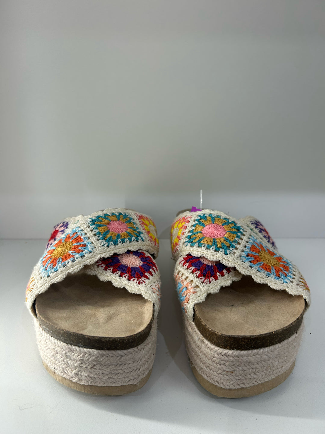 Dirty Laundry Crochet Platform Shoes Sz 9