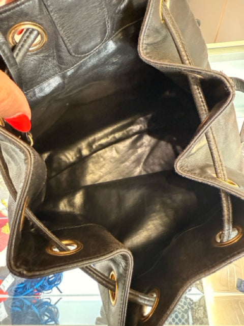 Chanel Vintage CC Backpack Gold Hardware Designer Bag