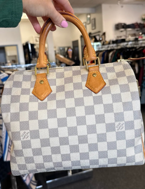 Louis Vuitton Speedy 25 Azure Designer Bag