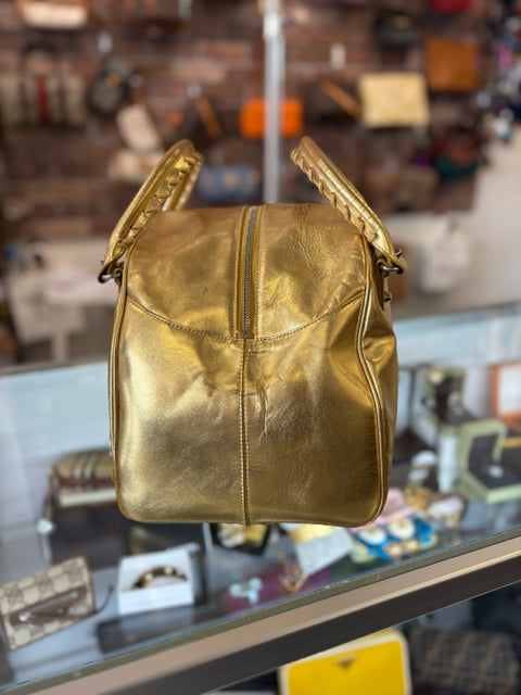 Balenciaga Leather Gold Moto City Bags Hand Bags