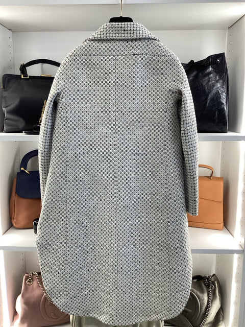 Chanel Sz 36 Tweed Jacket with Dress Underneath Designer Set