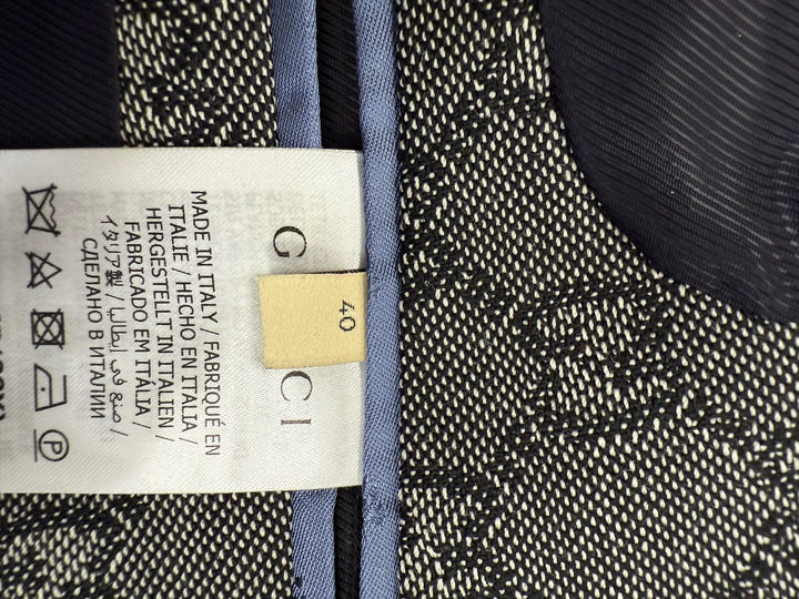 Gucci 2021 Wool Single Breast GG Monogram Blazer