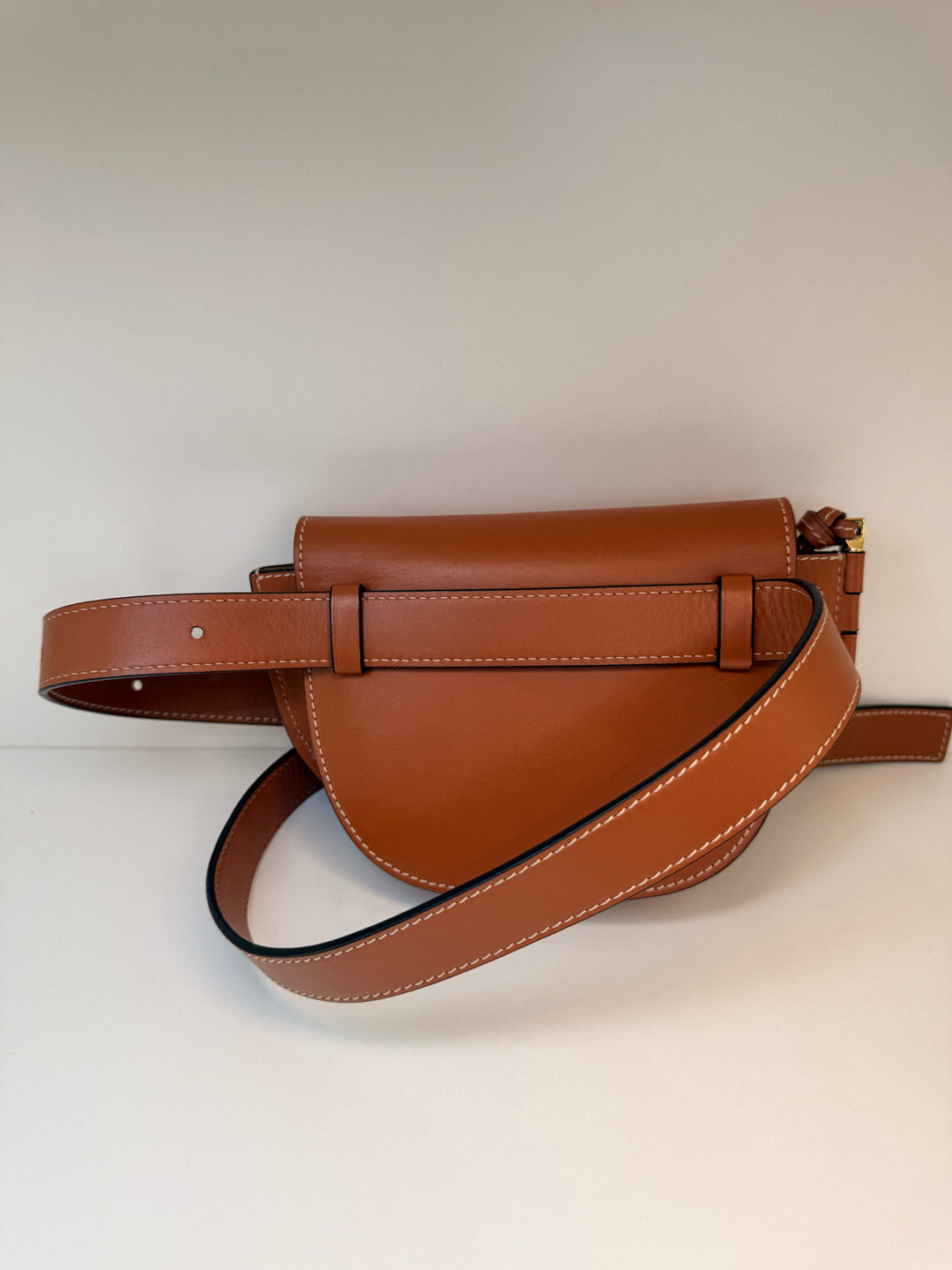 Loewe Mini Gate Cognac Leather Designer Belt Bag