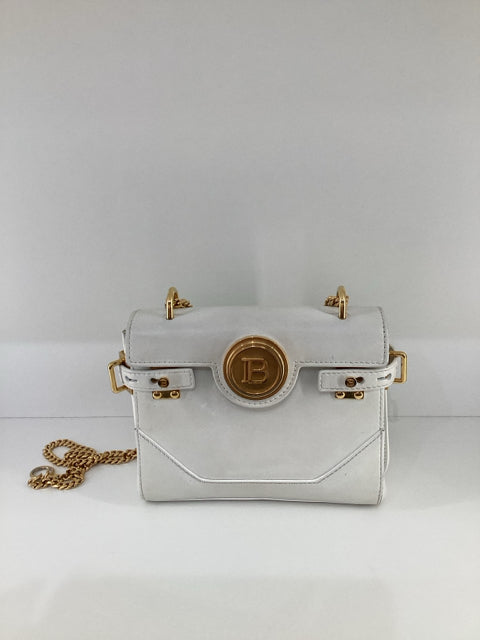 Pre Owned Balmain B-Buzz 23 Gold Hardware Convertible Cross Body w dust bag Designer Bag
