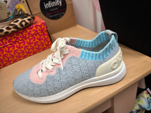 Chanel Sz 36 Baby Blue Designer Sneakers