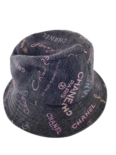 

Chanel Denim Bucket Hat Sz Small authentic Bucket Hat
