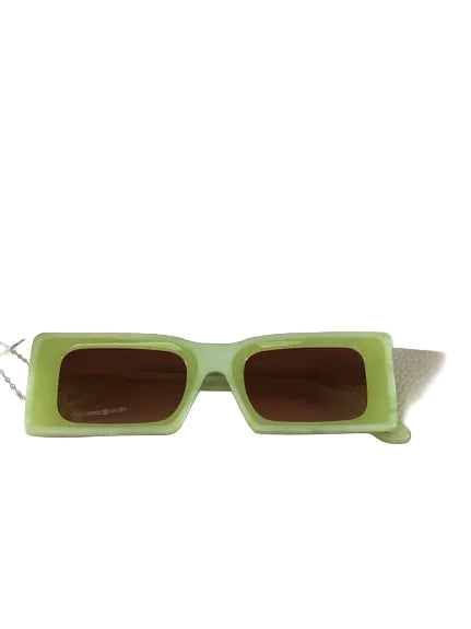 Cult Gaia Yellow Resin Sunglasses with case