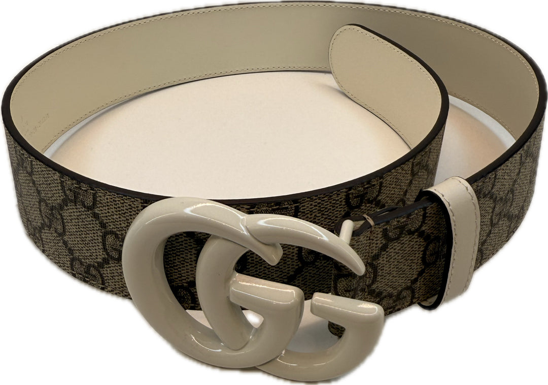 Gucci Belt Coated Canvas With coated belt buckle and dust bag 
