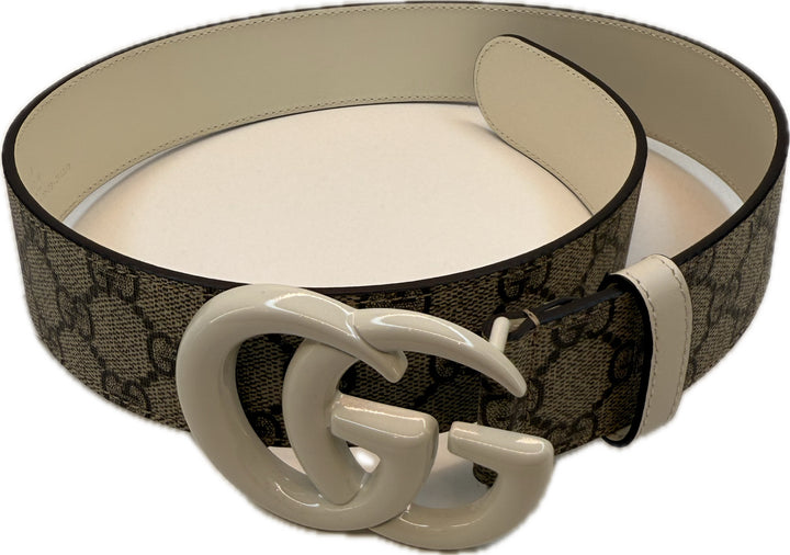 Gucci Belt Coated Canvas With coated belt buckle and dust bag 
