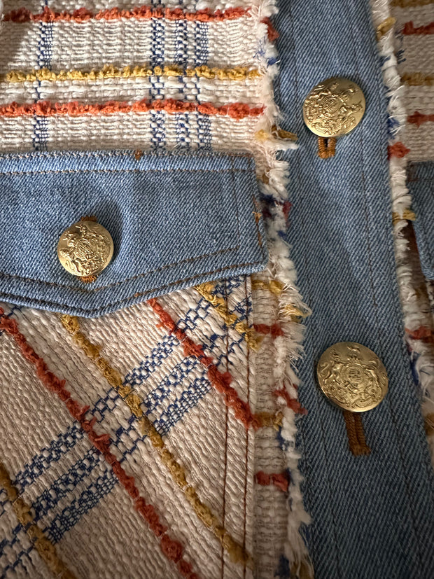 Boucle Denim Blazer Sz 6