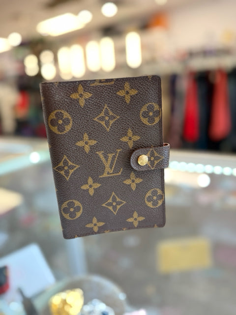 Louis Vuitton Brown Monogram w/ gold hardware Organizer Agenda Designer