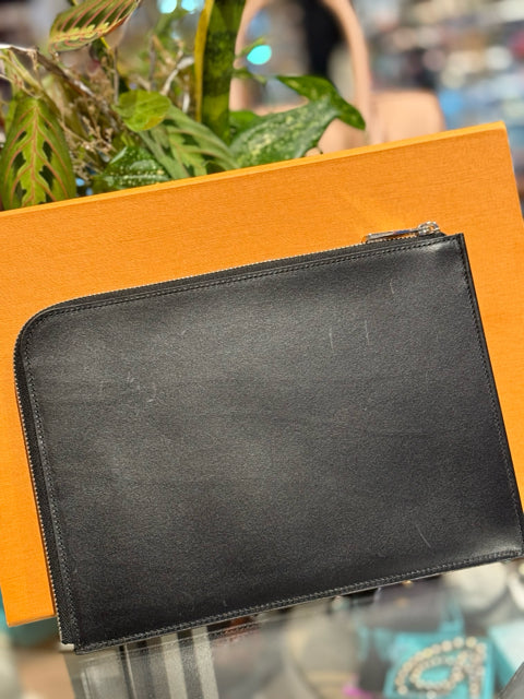 Louis Vuitton Pochette Jour PM Zipper Clutch Lv Logo