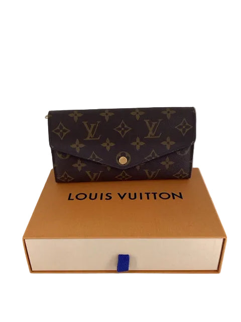 Louis Vuitton Sarah Monogram w/ Rasberry Interior Wallet/Bag with box 