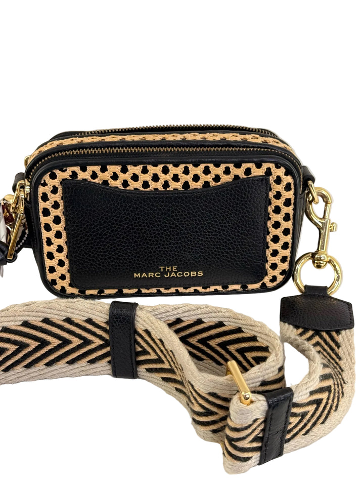 Marc Jacobs Black/Beige Leather Cross Body Bag