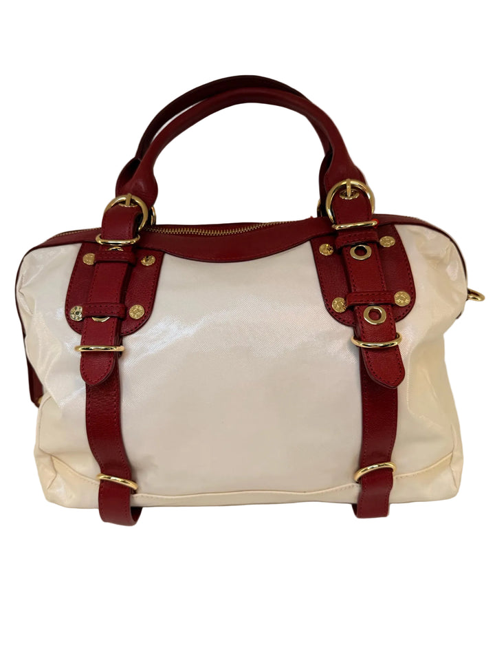 NWT MZ Wallace Bella Satchel White and red 