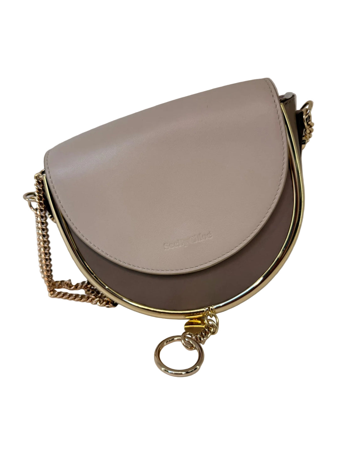 See By Chloe Crossbody Bag In taupe and tan 