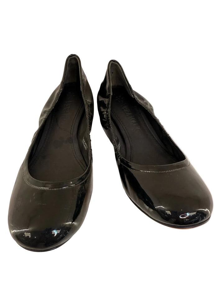 Vera Wang Sz 7 Patent Leather Ballet Flats Shoes