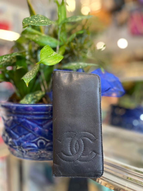Vintage CC Eye Glass Case Circa 1990's
leather lamb