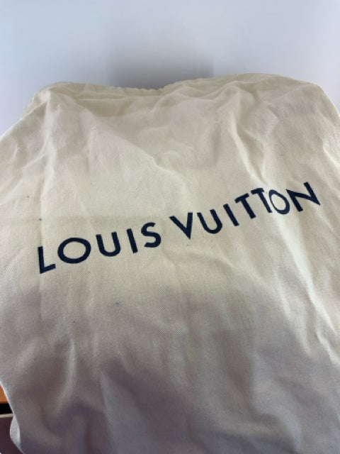 Pre Owned Louis Vuitton Black & Blue Pillow Slide Shoe Sz 38 Shoin Box