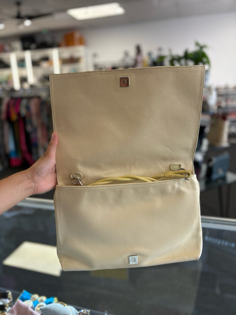 Fendi Leather Clutch Shoulder Bag