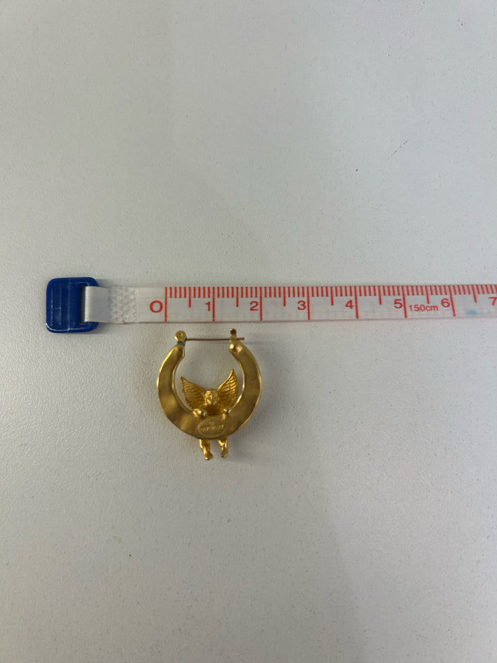 Vintage Givenchy Pierced Cherub Earrings