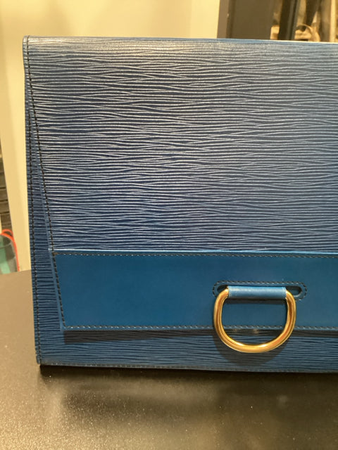 Louis Vuitton Blue Clutch Designer Bag  w/ Dustbag