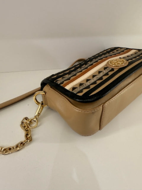Pre Owned Tory Burch Mutil Stripe Small Cross Body