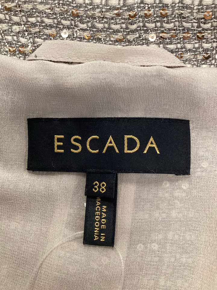 Escada Hidden Closure Sequin + Tweed Jacket Size 6