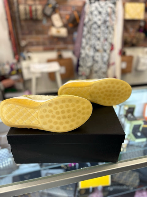 38.5 Chanel Yellow 19B Sneakers Shoes