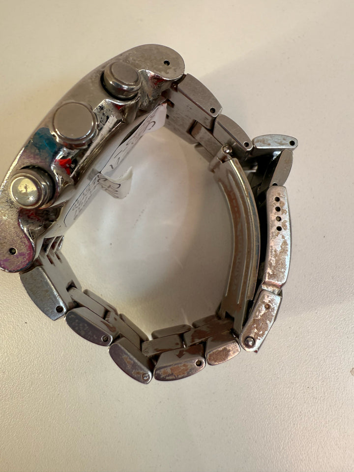 SWATCH 47 mm Panda Butterfly Clasp Wristwatch