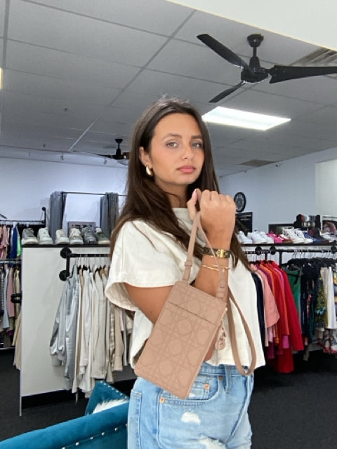 Christian DiorLady Dior Card Holder Cross Body