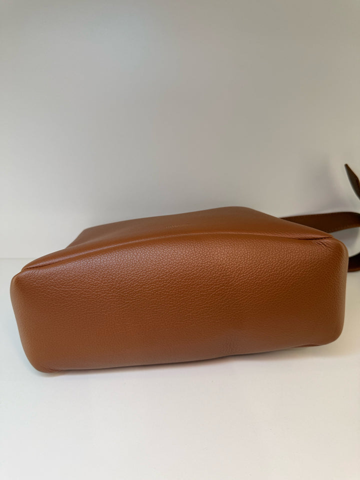 POLENE Tan Leather Shoulder Bag
