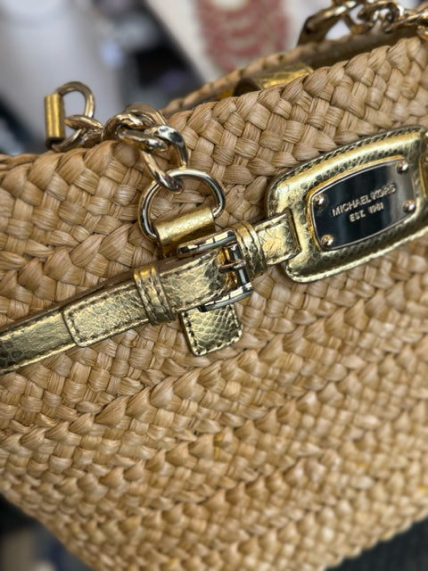 Michael Kors Natural Rafffia Summer Tote Bags