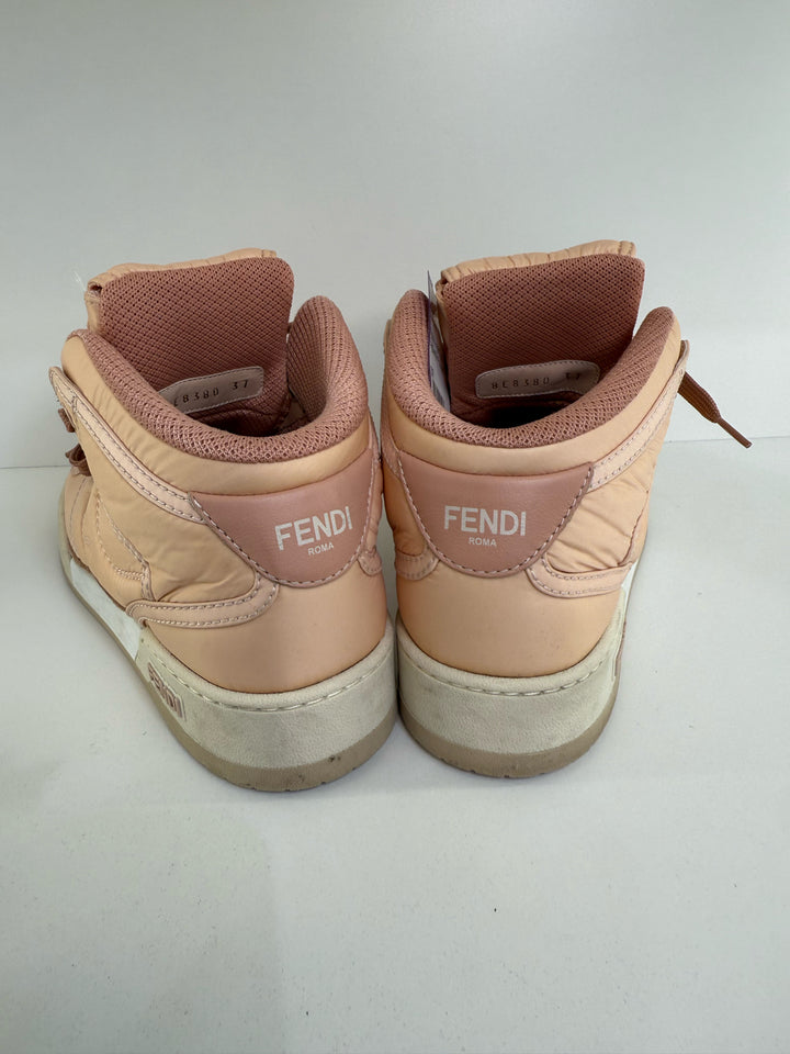 Fendi Nylon HighTop Baguette Pocket Shoes Sz 37