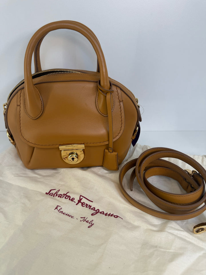 Salvatore Ferragamo Mini Fiamma Crossbody Designer Bag