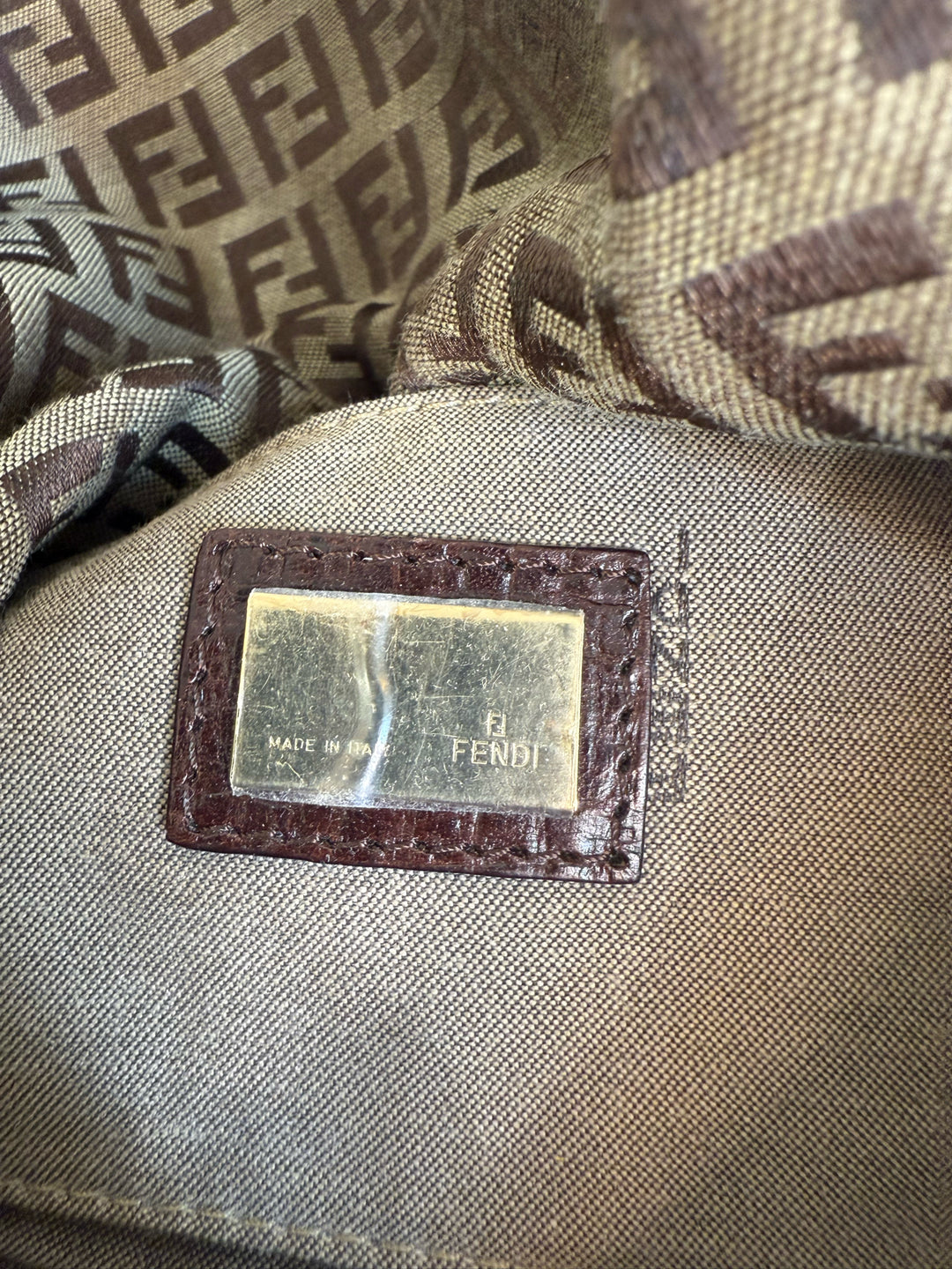 Vintage Fendi Zucca Canvas HANDBAG